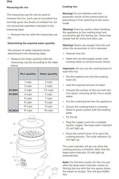 Generic BLACK+DECKER Rice Cooker 700W 1.8L - RC1860-B5