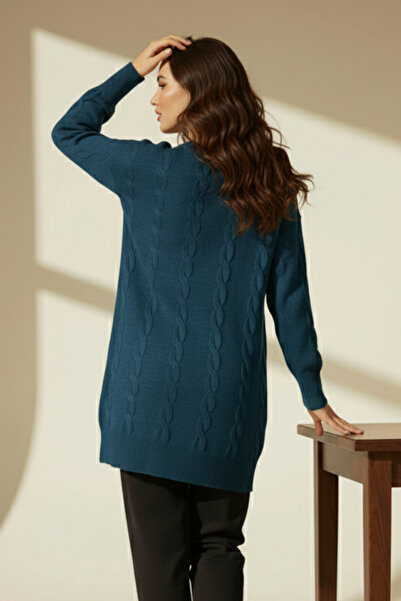 benguen Tricotaj împletit Pulover K6005 Petrol