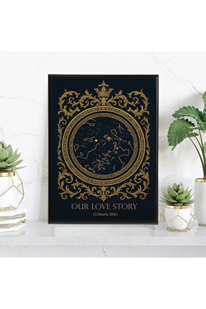 Legendary Gifts Tablou personalizat cu harta stelelor