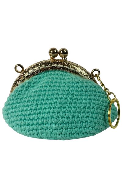 Uretti - Öznur 7392 Hand Knitted Solid Color Mini Coin Purse