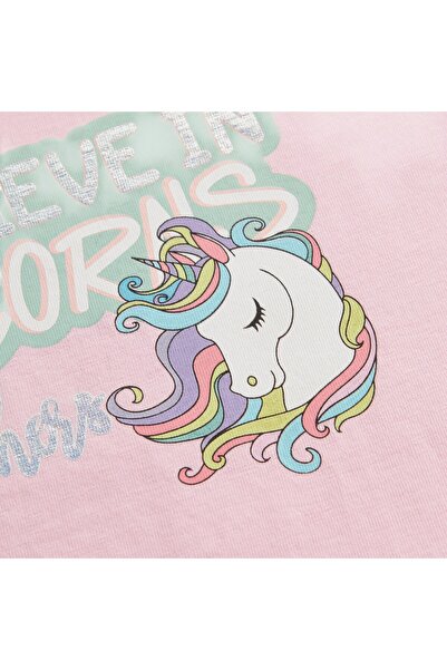 SKECHERS Graphic Tee g Short Sleeve Girl's Pink Set Sk241034-621