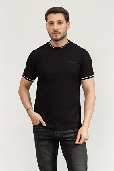 Karl Lagerfeld Erkek Bisiklet Yaka T-Shirt