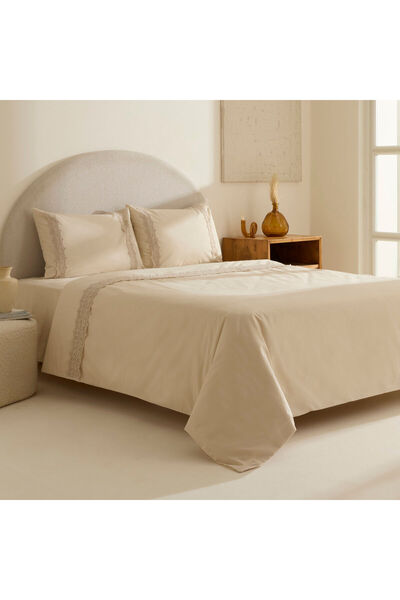 Karaca Home Nuvia Laced Double Duvet Cover Set Beige