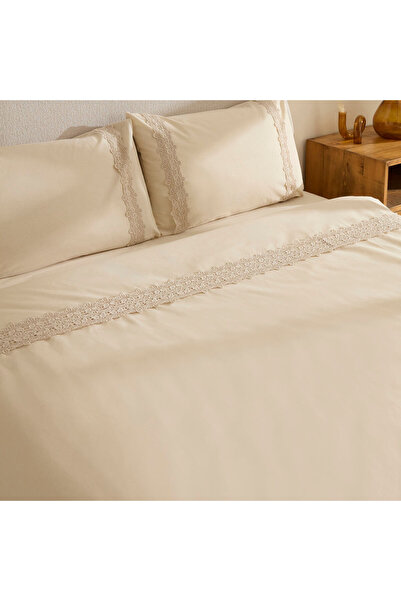Karaca Home Nuvia Laced Double Duvet Cover Set Beige