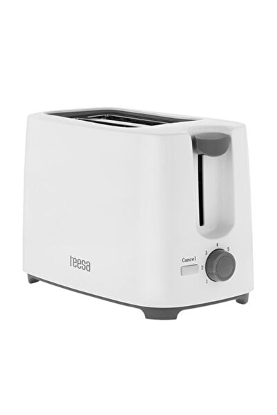 Teesa Тостер за хляб, мощност 700 W, 7 нива на препичане, бял
