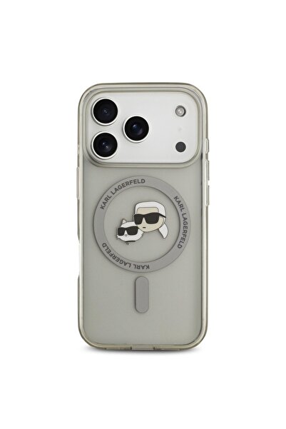 Karl Lagerfeld جراب MagSafe IML مع رؤوس Karl & Choupette لجهاز iPhone 17 Pro ...