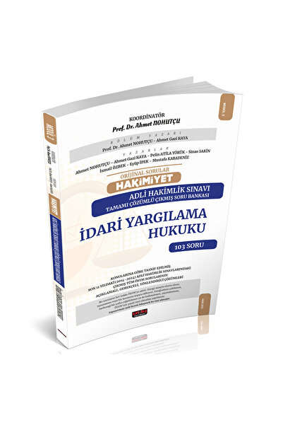 Savaş Yayınevi Orijinal Sorular HAKİMİYET Adli Hakimlik İdari Yargılama H Çık...