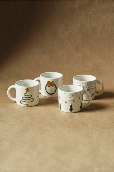 Karaca New Year New Year Bliss 4-Person Coffee Cup Set 100 ml