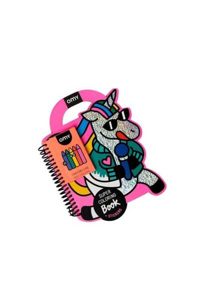 OMY Super Coloring & Stickers Book - Lily