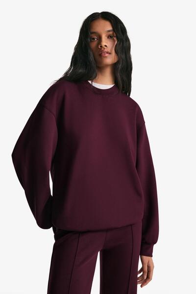 Bershka Oversize soft modal blend sweatshirt