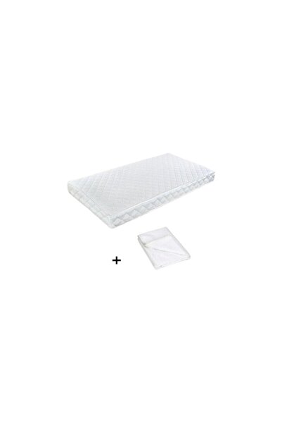 Babyneeds Pachet Saltea patut bebe, Babyneeds, Cocos 120x60x08 cm + Protectie...