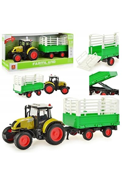 OEM Agricultural tractor with trailer, sound and light effects, 42x12x19 cm, set for children 3+