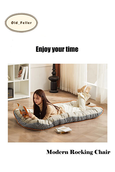 Old_Feller Double Rocker Recliner Chair with/Storage & Cushion - Indoor/Outdoor Lounge Chair for Patio/Garden