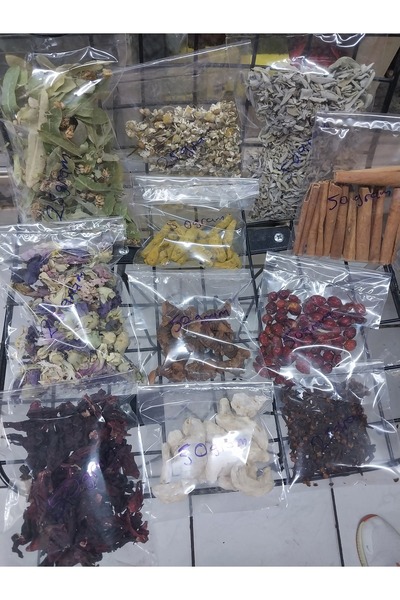 Aselife Kışlık Çay 11 Çeşit Ayrı ayrı [Ihlamur+Zencefil+Zerdeçal+Hibiscüs vb]