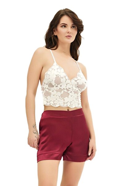 MOONGIRL KADIN SATEN ŞORT TAKIM