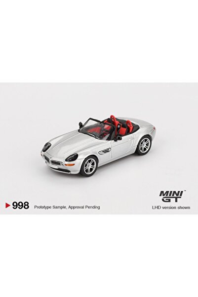 mini gt Macheta auto BMW Z8, Titanium Silver, 2003 (LHD) 1:64 MIniGT