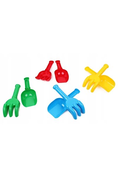 Technok Set de jucării cu nisip, — lopată și greblă, 6x5x16 cm, multicolor