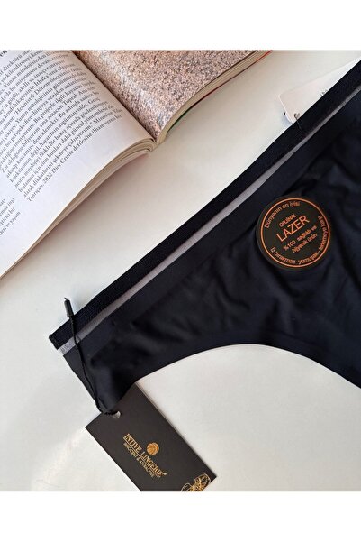 İntive Lingerie Tanga originală din spandex tăiată cu laser, invizibilă, fără sudură, cu detalii transparente - 2803