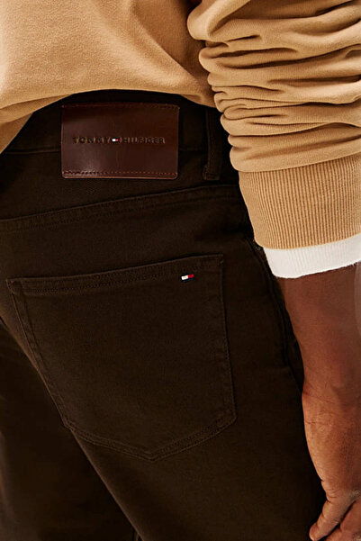 Tommy Hilfiger Erkek Straight Denton Düz Kesim Jean Pantolon - Kahverengi