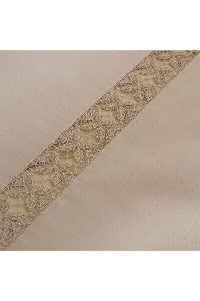 Karaca Home Miel 100% Cotton Satin Double Satin Duvet Cover Set Stone