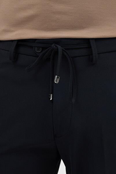 Frappoli Lonix Men's Black Polyamide Fabric Very Flexible Italian Cut Comfortable Pantalon