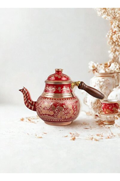Sözenler Small Copper Teapot Red