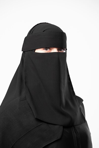 outline Long niqab with two straps