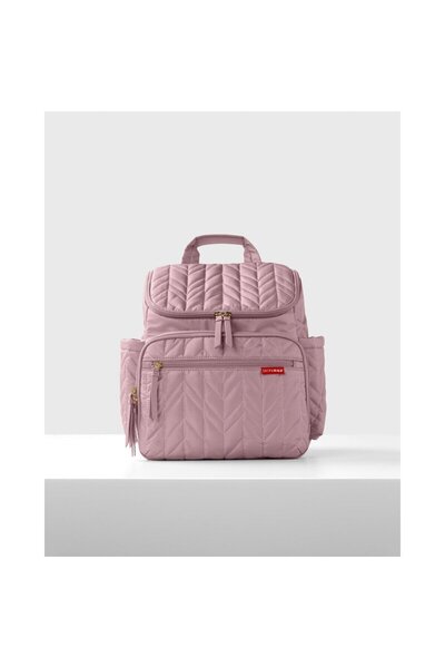 Skip Hop Rucsac pentru mamici, Compartimentat, Matlasat, 41x20x36 cm, Roz
