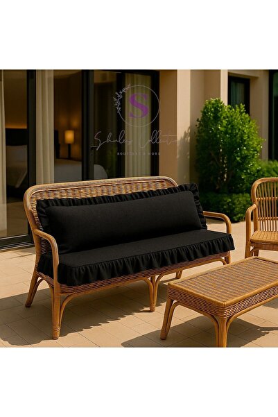 shules collection EL YAPIMI BULDAN YIKANMIS KETEN 4 TARAFI FIRFIRLI SİYAH KET...