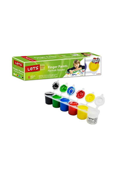 Lets 4 Colors Play Dough and 6 Colors Finger Paint Set of 2 (Educational and Entertainment Set)