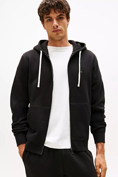 Tommy Hilfiger Erkek Regular Fit Kapüşonlu Kanguru Cepli Fermuarlı Sweatshirt...