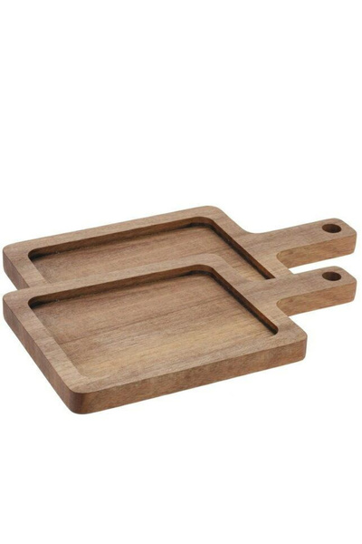 Other Set de 2 plăci de servire din lemn de salcâm 23x13 cm