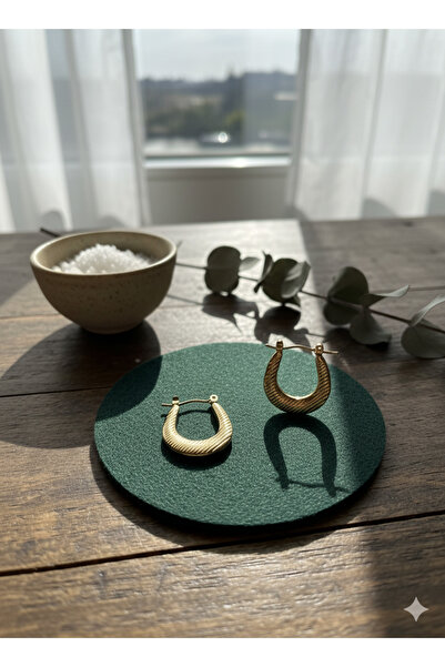 NevoAccessory أقراط دائرية ذهبية بتصميم عصري – أناقة خالدة