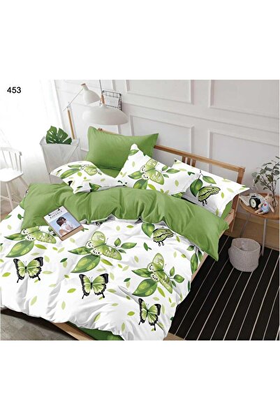 Concept Home Set de lenjerie de pat Finet, fluturi verzi (model 453)