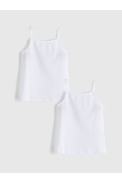 LC Waikiki New Season Square Collar Girl's Undershirt 2-Piece