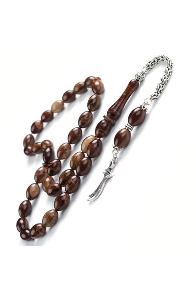 TESBİHCİBABA Зюльфікар Модель Мозаїка Стискання Бурштиновий Чотки