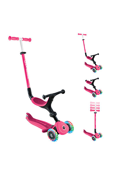 Globber Go•Up Active Lights Scooter - Dark Pink