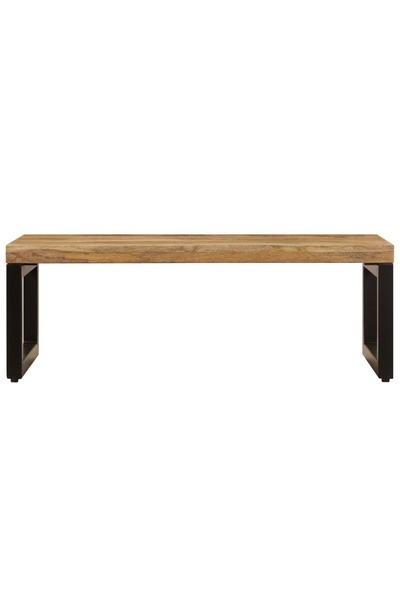 vidaxl Coffee Table 100x50x35 cm Solid Mango Wood and Steel