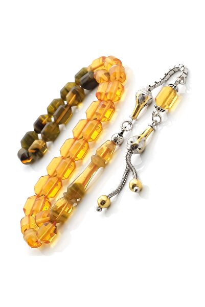 TESBİHCİBABA Baba Atölyeden Keyif Series Filtered Color Squeezed Amber Prayer Beads