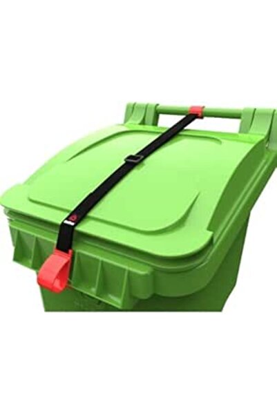 Yelajoy Trash Can Lock Universal Trash Can Locks for Animals Trash Can Lid Lock for Roll-Out Garbage Can