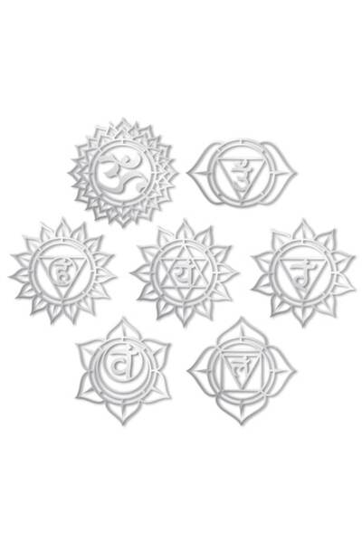 OEM Oglindă decorativă acrilică autoadezivă - CHAKRAS - 1600 x 226 x 2 mm