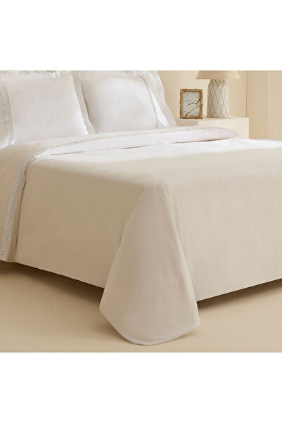 Karaca Home Indila 100% Cotton Satin Double Duvet Cover Set White