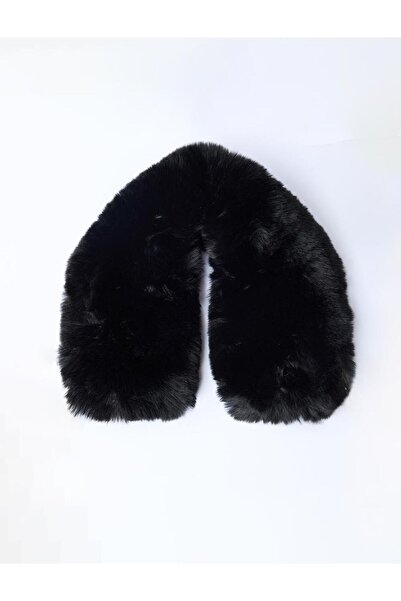 Jimmy Key Black Short Plush Scarf