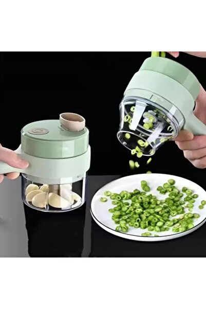 Generic 5 in 1 Electric Vegetable chopper hand held, Food Chopper, Mini Garlic chopper, Fruit Slicer