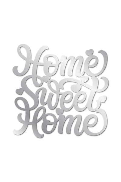 OEM Oglinda Acrilica Decorativa Autoadeziva - HOME SWEET HOME - 600 x 585 x 2 mm