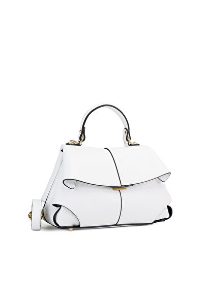 Posete Fagaras Δερμάτινο πορτοφόλι Amelie - Λευκό, 2 διαμερίσματα, 2 τσέπες, ...