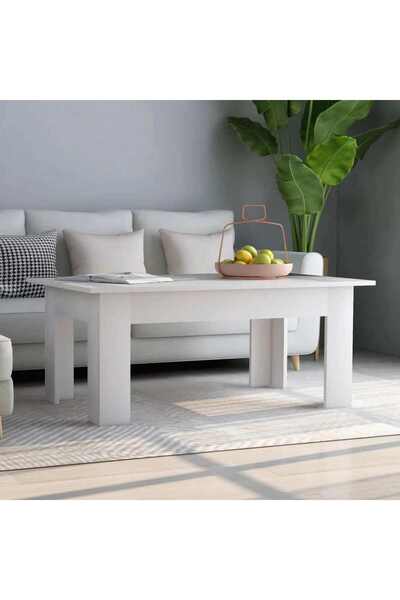 vidaxl Coffee Table White 100x60x42 cm Engineered Wood