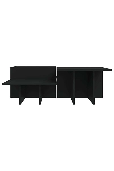 vidaxl Coffee Tables 2 pcs Black Engineered Wood
