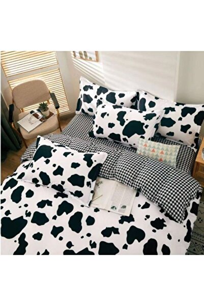 Casa de Vis Double bed linen set, satin cotton, 220 x 230 cm, 4 pieces, multicolor, A50-595