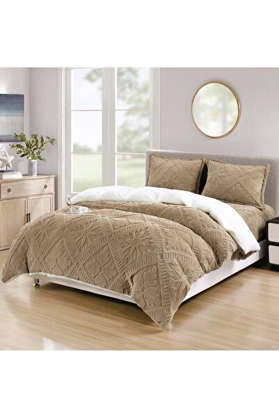 Talis Lenjerie de Pat Cocolino cu blanita, Elastic 180x200 Sigma V23 Dark Bej